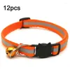 Dog Collars Cat Pendant Collar Breakaway With Black Kitten Reflective Strap