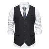 Men's Vests Luxury Vest For Men Silk Shine Solid Waistcoat Bowtie Set Wedding Party Formal Sleeveless Jacket Business Casual