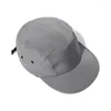 Visors Fast Dry 5 Panel Baseball Caps Solid Color Women Men Beach Cap Hiphop Snapback Casquette Outdoor