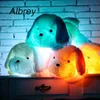 Drop Luminous Dog Plush Doll Colorful Led Glowing Plush Children Toys For Girl Kidz Birthday Christmas Gift 231222