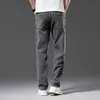 Mäns jeans shan bao vår sommarmärke mäns raka lätta lätta bomullssträng jeans enkla mode tunna byxor casual byxor j231222