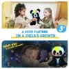 25cm Soft Cute Panda Plush Toy LED Light Musical Throw Pillows Glowing Birthday Gift Stuffed Animals for Girls Luminous Toy 231222