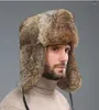 Berets Hair Lei Feng Hat For Men's Winter Fur Thickened Outdoor Warmth Ear Protection Cotton