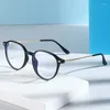 Güneş gözlükleri Çerçeveler Yuvarlak Şekli Cam Kadınlar TR90 Malzeme Mavi Işık Engelleme Gözlükleri Koreli Kadın Gözlük