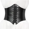 Belts Corset Wide Pu Leather Belt Cummerbunds Strap For Women Elastic Tight High Waist Slimming Body Shaping Girdle 65-75cm333M