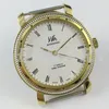 Kits de réparation de montres 36 mm Shanghai Fabriqué 8120 Manuel mécanique 17 Juifs Cadran blanc