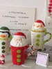 Kubki miłośnicy ceramicznej filiżanki niszowej woda samica santa claus kubek kawa