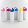 Bouteilles d'eau 8 pcs lot 20oz de bricolage sublimation enfant tasse de girouette avec paies couvertes 600 ml de bouteille