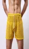 Whole Nowerty Men Shorts Big Mesh luźne swobodne seksowne gej męskie ubranie seksu Man Sleepar Fey Through Low Rise Bokser S408775170