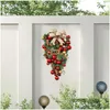 Decorative Flowers Wreaths Christmas Candy Upside Down Hanging Ornaments Front Door Wall Decorations Merry Tree Home Decor Drop Delive Dhrdz