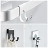 Bath Accessory Set Towel Rack Hanger Wall Mounted Antirust Aluminum Hook No Punches Durable And Stable Plug Hooks Shower Glass Door