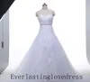 Sweetheart Light Champagne Lace Applique Vestido de noiva com vestidos de noiva de faixa de cor de cor em roupão de estoque de mariagem