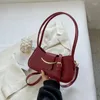 Sacs de soirée vintage Red Classic Fashion Fashion Women's Underarm Bag 2023 Luxury Designer Crossbody Trend Handbag Party Quality