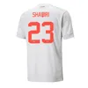 2024 Suisse Soccer Jerseys Club Ensembles complets EMBOLO SHAQIRI XHAKA ELVEDI AKANJI ZAKARIA SOW RIEDER 24 25 Chemises de football SUISSE à domicile Uniformes