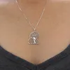 Colliers pendants Unique Romantic Gold Silver Color Poodle Head Collier Femme Friend Choker