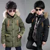 Jas Donsjas 2023 Big Size Winter Warm Houden Jongens Jas Bontkraag Dikke Zware Capuchon Bovenkleding Voor Kinderen Kinderen Outdoor windjack