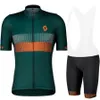 Cykeltröja sätter Scott Cycling Jersey Set Cycling Bicycle Suit Cykel Kort ärm Cykelkläder Bike Maillot Cycling Jersey Bib Shortsl231223