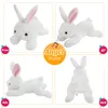 38 cm LED LED Light Musical Glow Stofftiere Bunny Kaninchen Luminous Spielzeug Geschenk für Mädchen weich süße bunte Plüschspielzeugkinder 231222