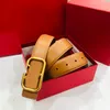 Luxury Belt Designer Belt for Women Cintura Uomo Leather Belts Metal V Buckle Belt Fashion Cintura med Box Ladies Waistband Cinturones 4,0 cm 3,0 cm bredd