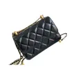 Högkvalitativ designare Väskor Luxury Women 24C Ball Woc Bag Double Golden Ball Min Chain Bag Crossbody Oil Wax Skin Bag