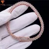 2024 New Dign Fashion Jewelry Bracelets Bangl 12Mm VVS Moissanite Bracelet S Iced Out Miami Cuban Link Chain