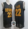 2024 Новейший стиль NCAA College Iowa Hawkeys Basketball Jersey College 22 Caitlin Clark Men Women