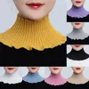 Scarves Knitting False Collar Detachable Knitted Turtleneck Fake For Women Neck Warmer Autumn Winter Warm Cover Head