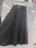 Luksusowe kobiety designerskie spódnica na damskie ubrania na damskie lato jakość mody trójkątne logo Big huśtawka długie loincloth dordskurt 22 grudnia gorący