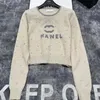 Cha23 Pulls de luxe aux femmes à manches longues à manches longues brillants sweatrepulver sweater femmes vêtements