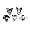 Halloween dark horror kuromi cats melody brooch Cute Anime Movies Games Hard Enamel Pins Collect Cartoon Brooch Backpack Hat Bag BJ