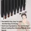 Machine 12pcs White Eyebrow Pencil Draw Line Pen Eyeshadow Natural Longlasting Tattoo Tint Waterproof Eye Brow Makeup Beauty Kit