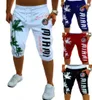 Shorts Shorts Collavatte da uomo Compressione Palm Print Design Bermuda Short Men Homme Shorts Black Grey MXXL5765821