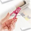 Other Laundry Products 10Pcs/Lot Metal Clothespin Colorf Windproof Clothes Hanging Pegs Portable Bra Socks Beach Towel Drying Hanger Dh5B9