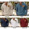 Men's Hoodies Stand Collar Sweatshirt Baggy Casual Pullover For Outdoor Sports Long Sleeve Top Various Colors Available