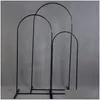 Party Decoration Wrought Iron Sn Arch Pipe N-Shaped Flower Stands Metal Props Backdrop Artificial Decorations Drop Delivery Home Garde Dh4Tp