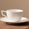 Tazze vintage tazze di caffè in ceramica set squisiti tazze d'acqua latte a casa pomeriggio tazze di tazze cucchiai set di porcellane