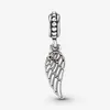 Nuovo arrivo 925 Sterling Silver Angel Wing and Heart Chang Charm Fit Original European Bracciale European Fashion Accessori 291V