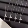 Tiffanynecklaceデザイナー女性オリジナル品質ペンダントネックレスクロスネックレススターリングシルバーダイヤモンドネックレス