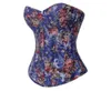 Mulheres Gothic Floral Impresso Overbust Ciist Trainer Corset Top Push Up Bustier18850797