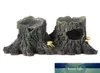 Aquariums 1pc Simulation Trou d'arbre cachette Cave Lézard Hideout lit Reptile Shelter for Reptile2448097