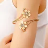 Braggle Fashion Women Armace Ladies Elegant Gold Gold Coloy Bracciale Regali di gioielli a farfalla Open Floro Regolabili