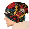 Basker mexikanska fjärilar blomma 3d tryckmönster motorhuven beanie stickning hattar unisex otomi broderi konst vinterskallies bea år