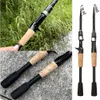 Boat Fishing Rods 1.5m 1.8m 2.1m 2.4m Carbon Fiber Fishing Rod Super Short Pocket Portable Spinning Casting Pole Light Telescopic Lure Fishing RodL231223