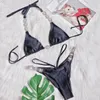 Da bagno da nuoto da bagno hacciaio ingioiellate bikini in bikini da bagno femminile brasiliano a due pezzi set da bagno ad costume da bagno ad alto taglio