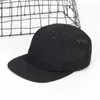 Visor nylon 5 painéis tampas de beisebol homens mulheres respiráveis ​​snapback hats hats de proteção solar chapéu de dança de rua seca rápida