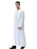 Roupas étnicas homens muçulmanos dubai long abaya camisa de bordado do Oriente Médio Plus Size Round Round Round Zipper ROPA HOMBRE ISLAMIC