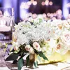 Flores decorativas 50 PCs PCs acrílico Flores de cristal Ramificações de guirlanda de guirlanda DIY Buquetes artificiais Artesanato de festas de casamento de fios de alumínio