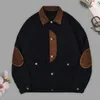 Vestes pour hommes printemps automne veste en denim hommes manches longues multiples poches à poitrine mono-poitrine color collour real