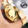 День мужские часы для женщин Автоматические механические часы классический стиль 40 -миллиметровый полный ремешок из нержавеющей стали золотые часы сапфировые супер -светящиеся наручные часы