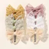 Hair Accessories 10Pcs/Lot Born Bow Snap BB Clips Fully Wapped For Girl Toddler Clip In Fringe Bangs Baby Barrettes